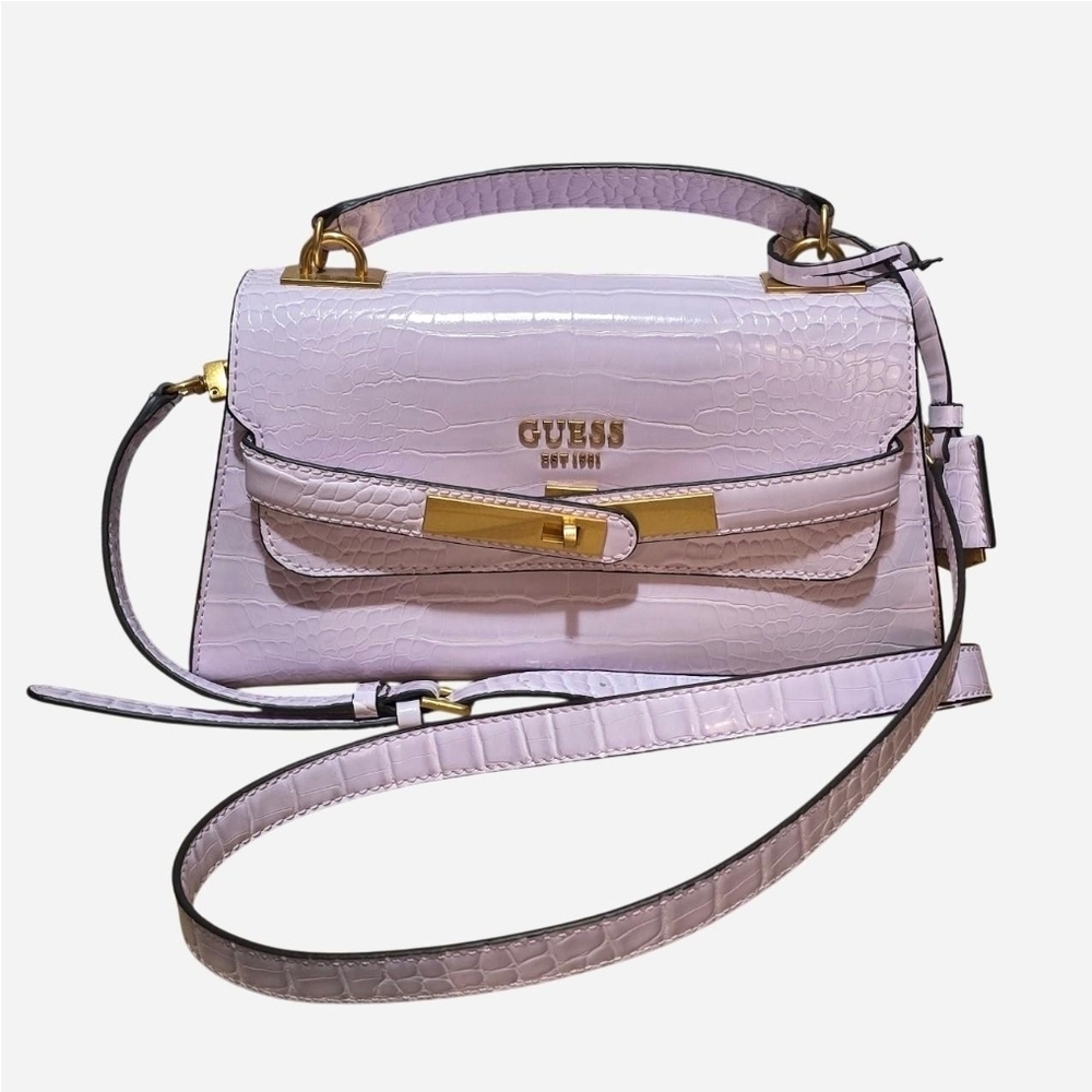 ✨️NEW GUESS✨️Enisa Top Handle Flap Small Crossbody Bag Lavender